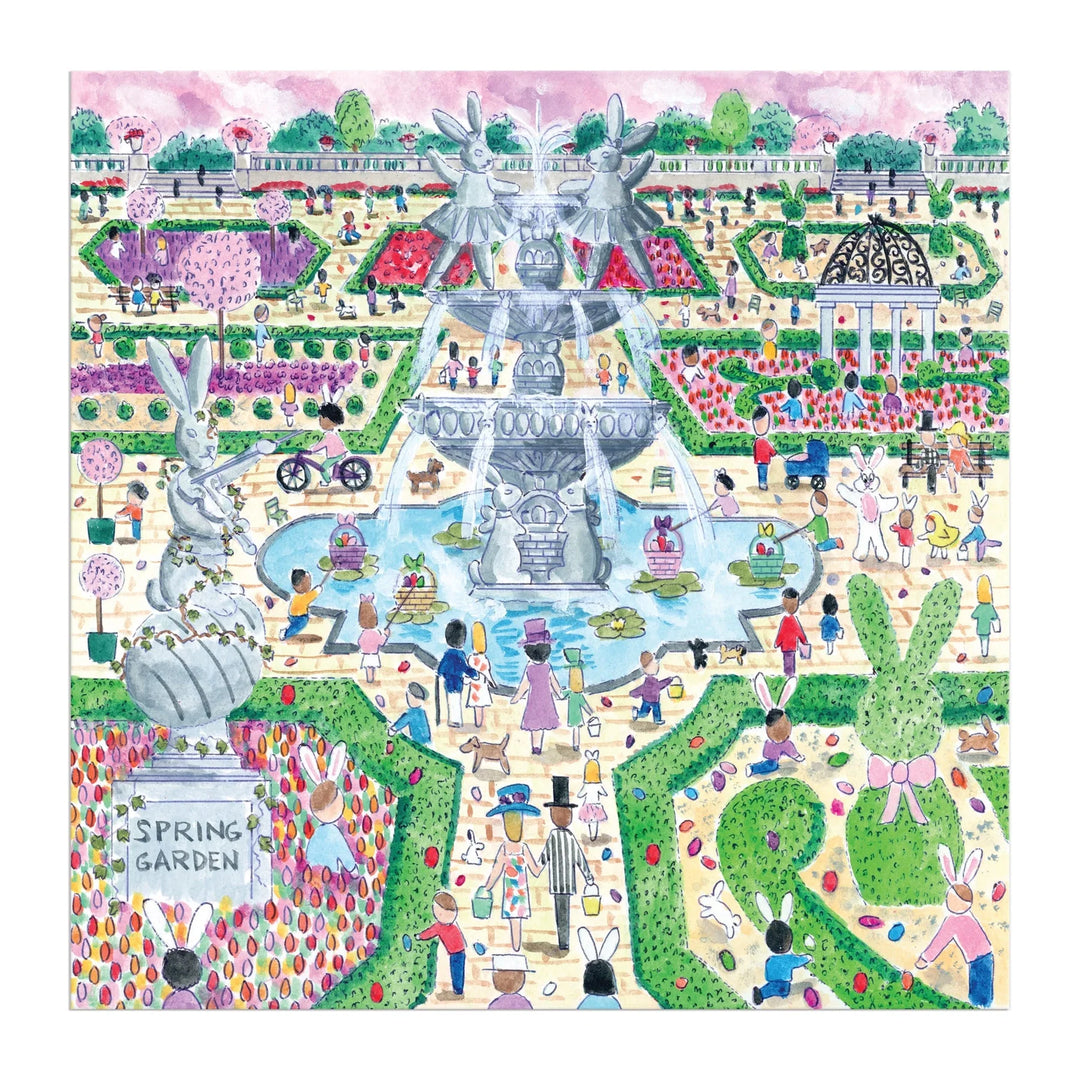Michael Storrings Spring Egg Hunt 500 Piece Puzzle | Galison