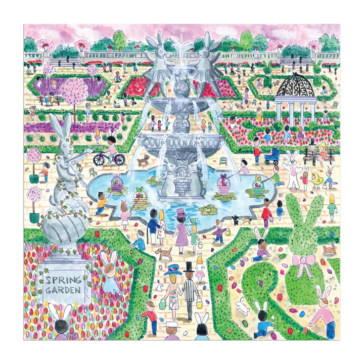 Michael Storrings Spring Egg Hunt 500 Piece Puzzle | Galison