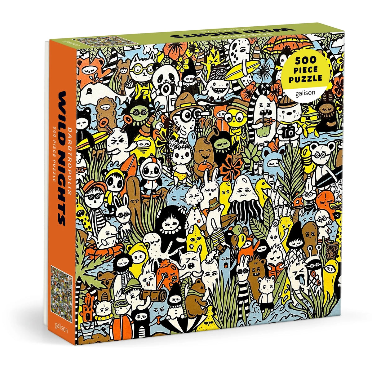 Barbtropolois Wild Nights 500 Piece Puzzle | Galison