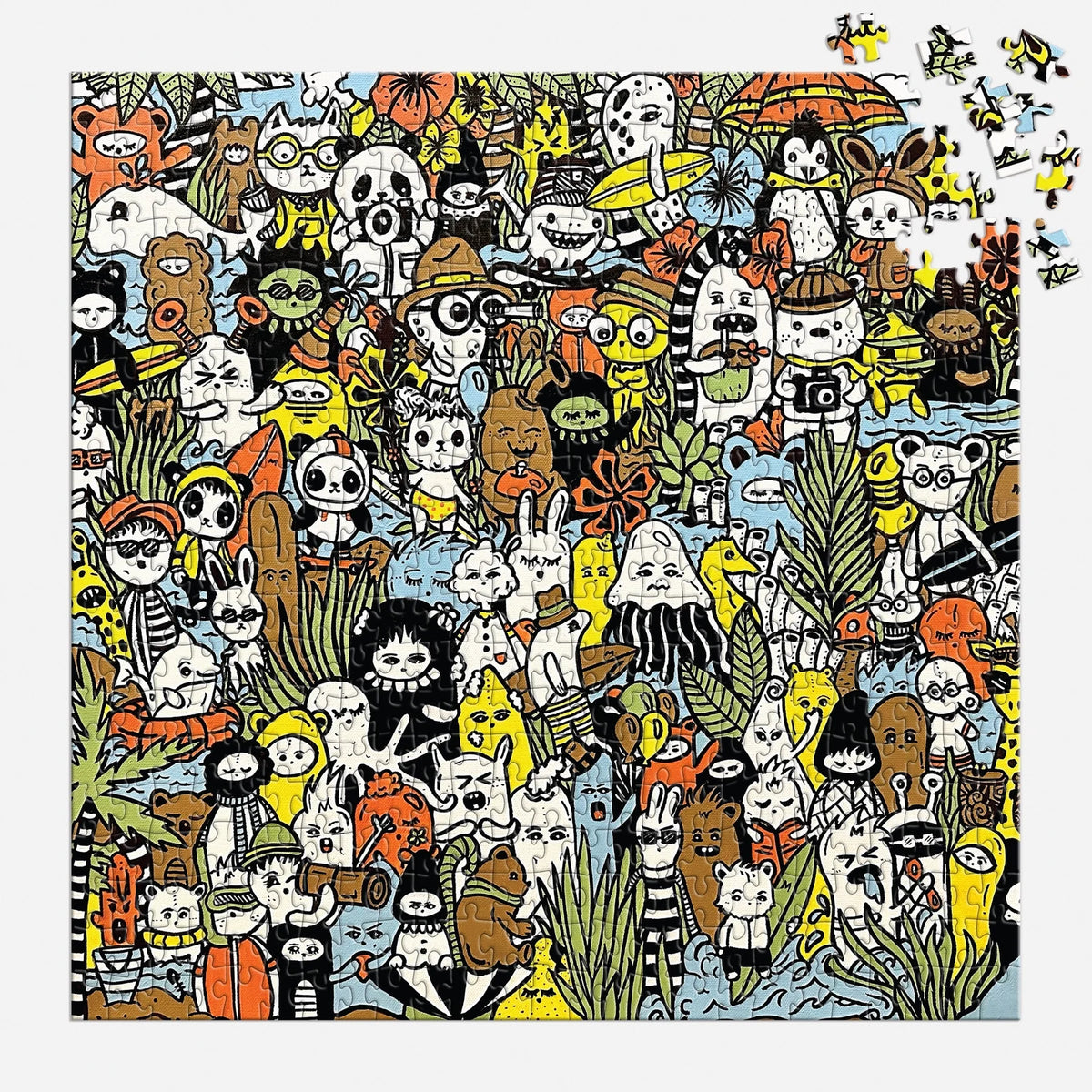Barbtropolois Wild Nights 500 Piece Puzzle | Galison