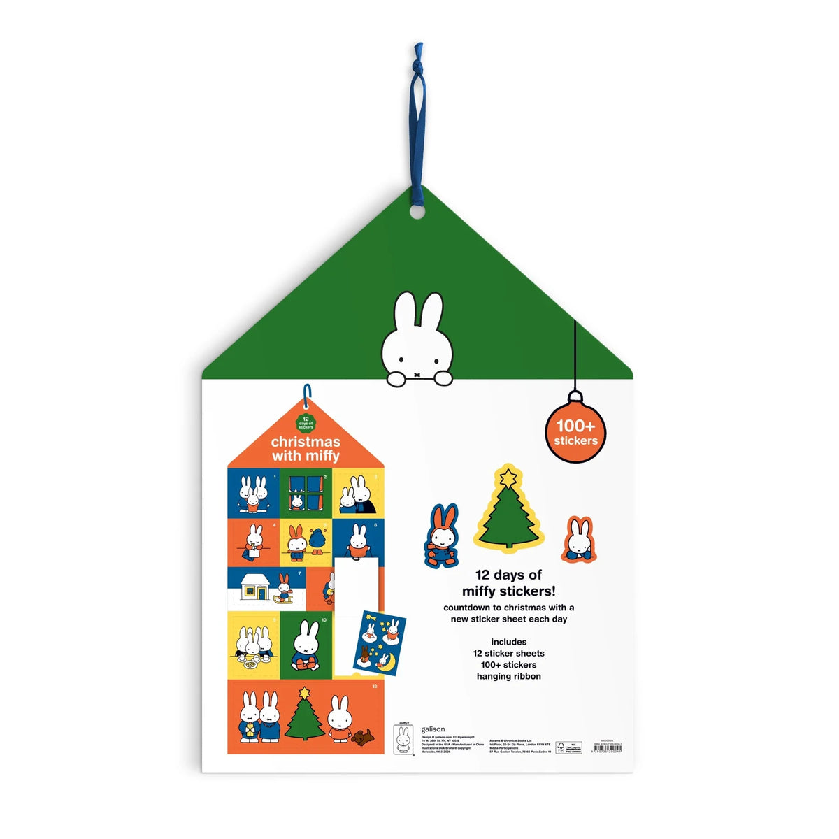 Miffy Christmas Sticker Countdown | Galison
