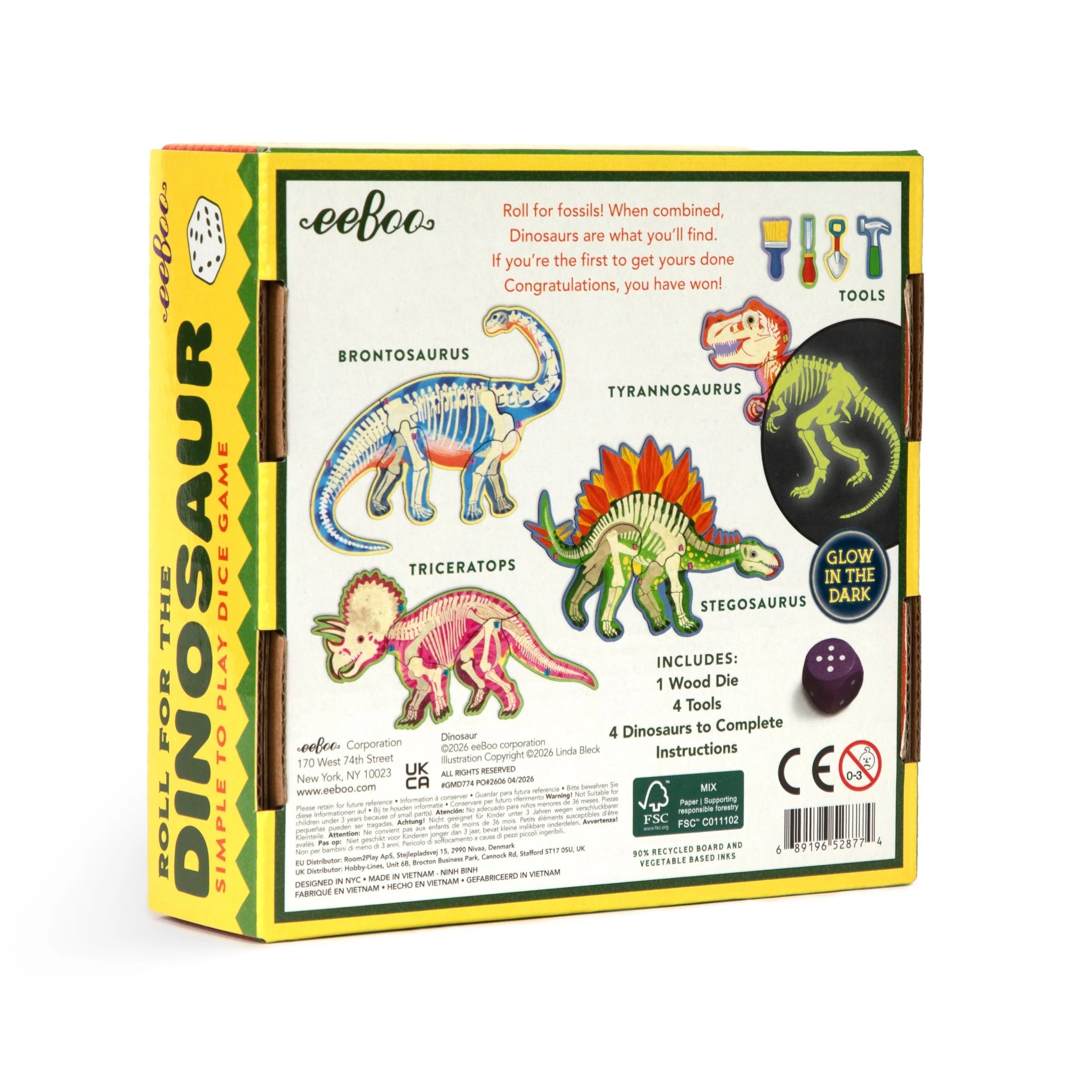 Dinosaur Dice Game | eeBoo