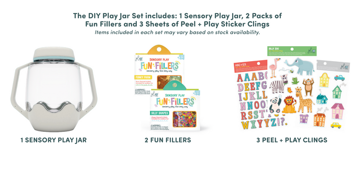DIY Sensory Play Jar Set: ABC Theme | Glo Pals