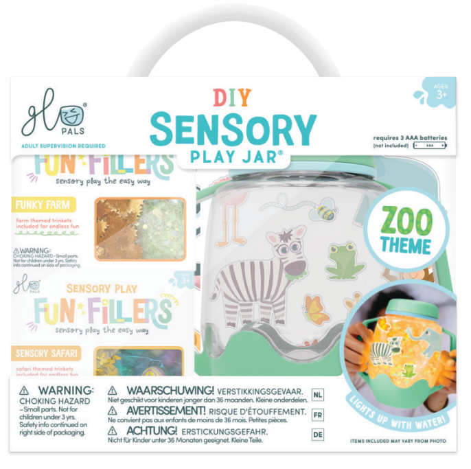 DIY Sensory Play Jar Set: Zoo Theme | Glo Pals