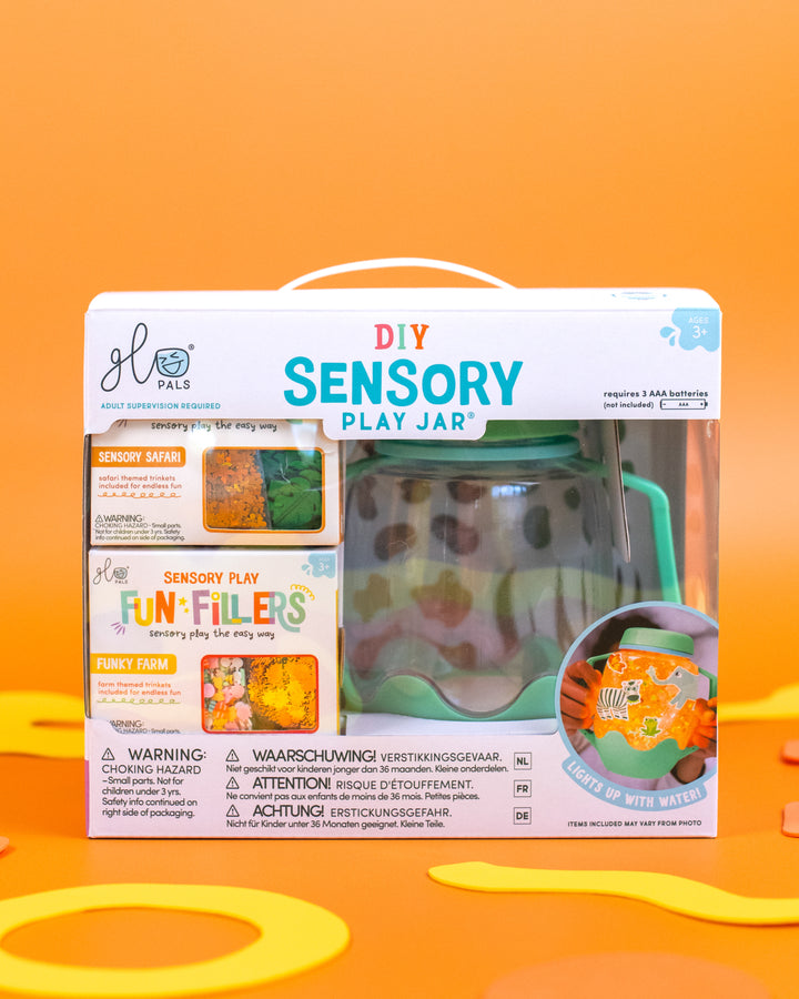 DIY Sensory Play Jar Set: Zoo Theme | Glo Pals