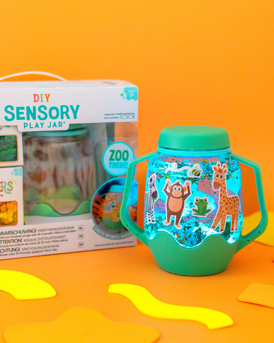 DIY Sensory Play Jar Set: Zoo Theme | Glo Pals