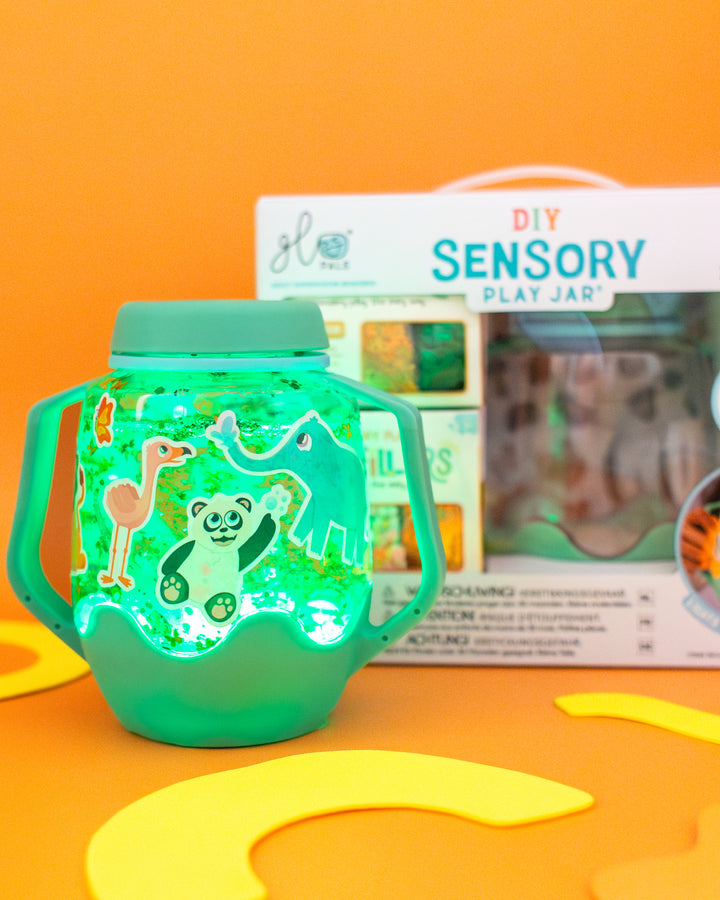 DIY Sensory Play Jar Set: Zoo Theme | Glo Pals