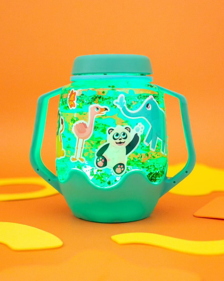 DIY Sensory Play Jar Set: Zoo Theme | Glo Pals