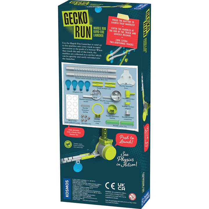 Gecko Run: Marble Run Rapid-Fire Launcher Expansion Pack
