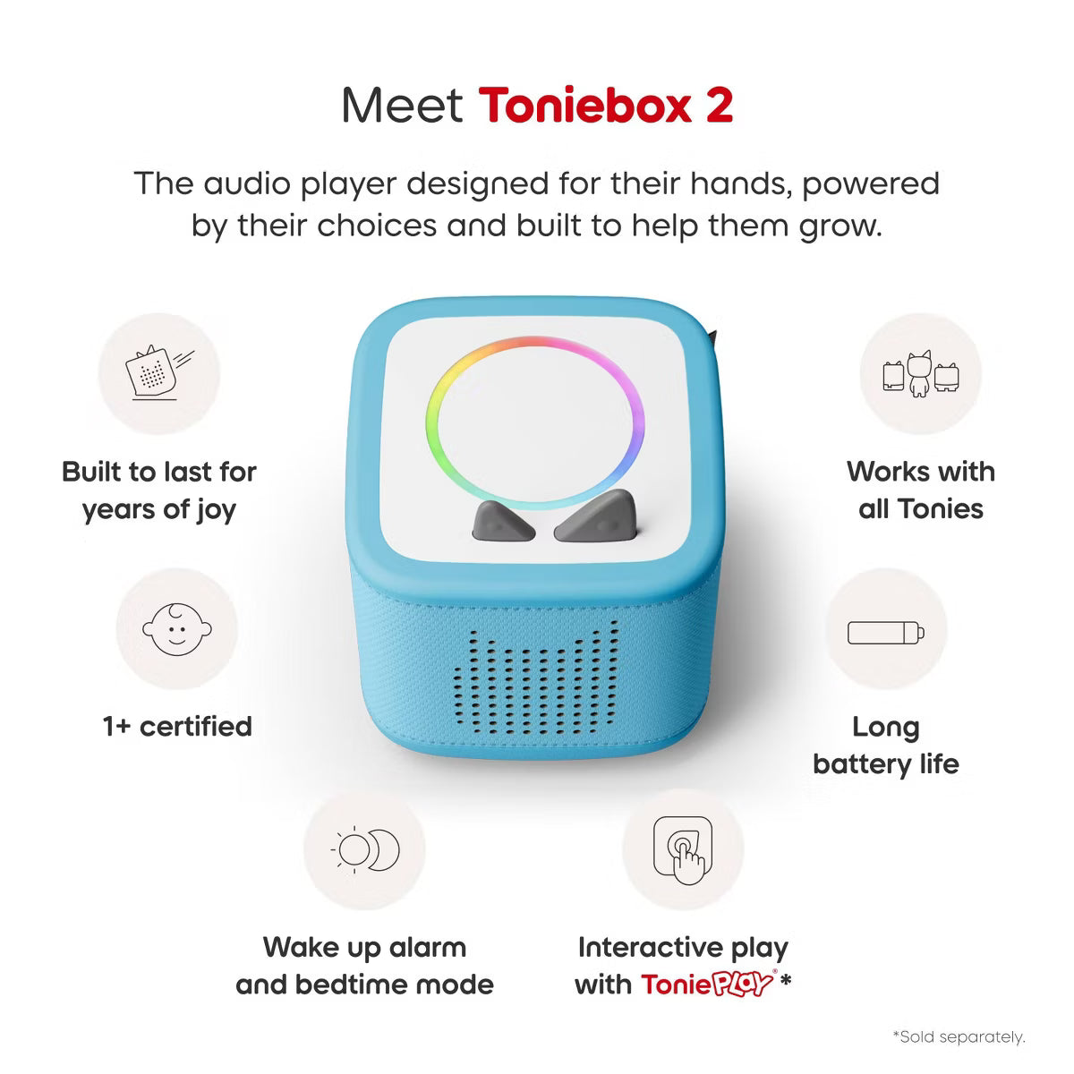 Bluey Toniebox 2 Starter Set: Sky Blue | Tonies