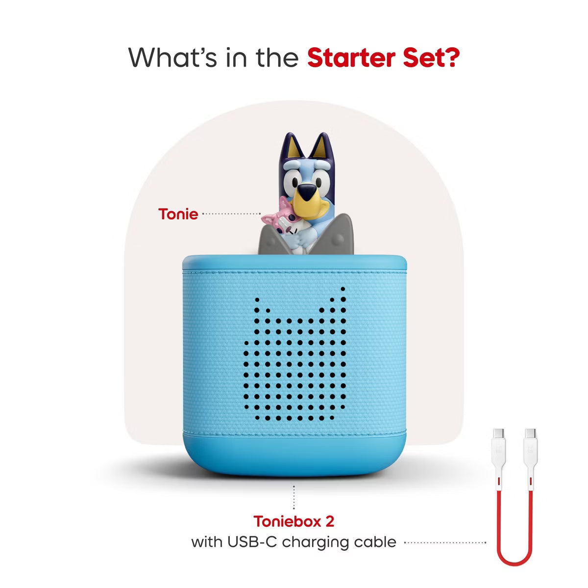 Bluey Toniebox 2 Starter Set: Sky Blue | Tonies