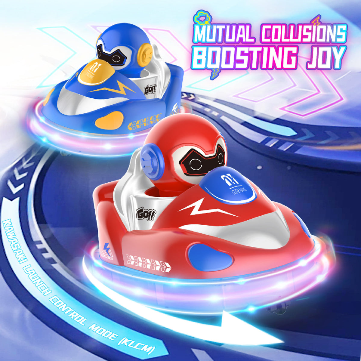Lumezoom RC Glow Crasherz Bumper Cars | Mukikim - LOCAL PICKUP ONLY