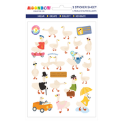 Goose on the Loose Glossy Sticker Sheet | MoonBow