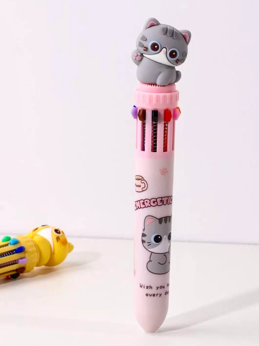 Cat 10 Color Retractable Pen | BC Mini