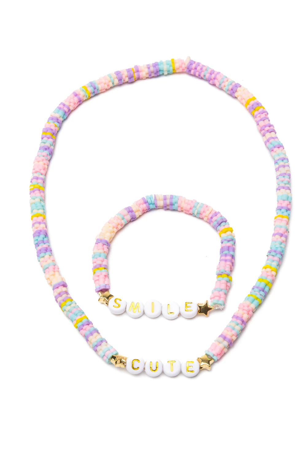 Cute Smile Necklace and Bracelet Set | Great Pretenders