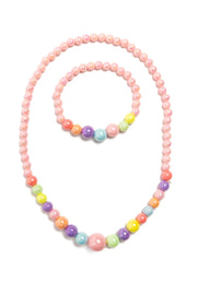 Pearly Pastel Necklace and Bracelet Set | Great Pretenders