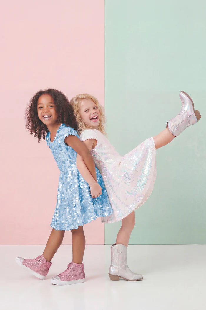 Sequins Concert Queen Dress - Blue | Great Pretenders