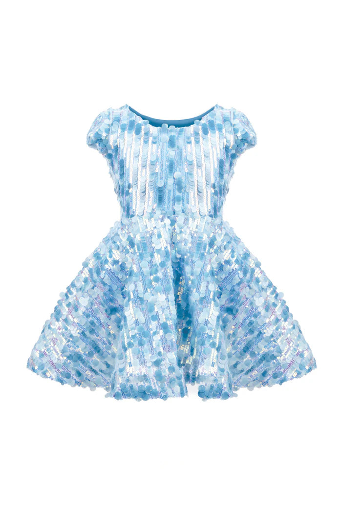 Sequins Concert Queen Dress - Blue | Great Pretenders