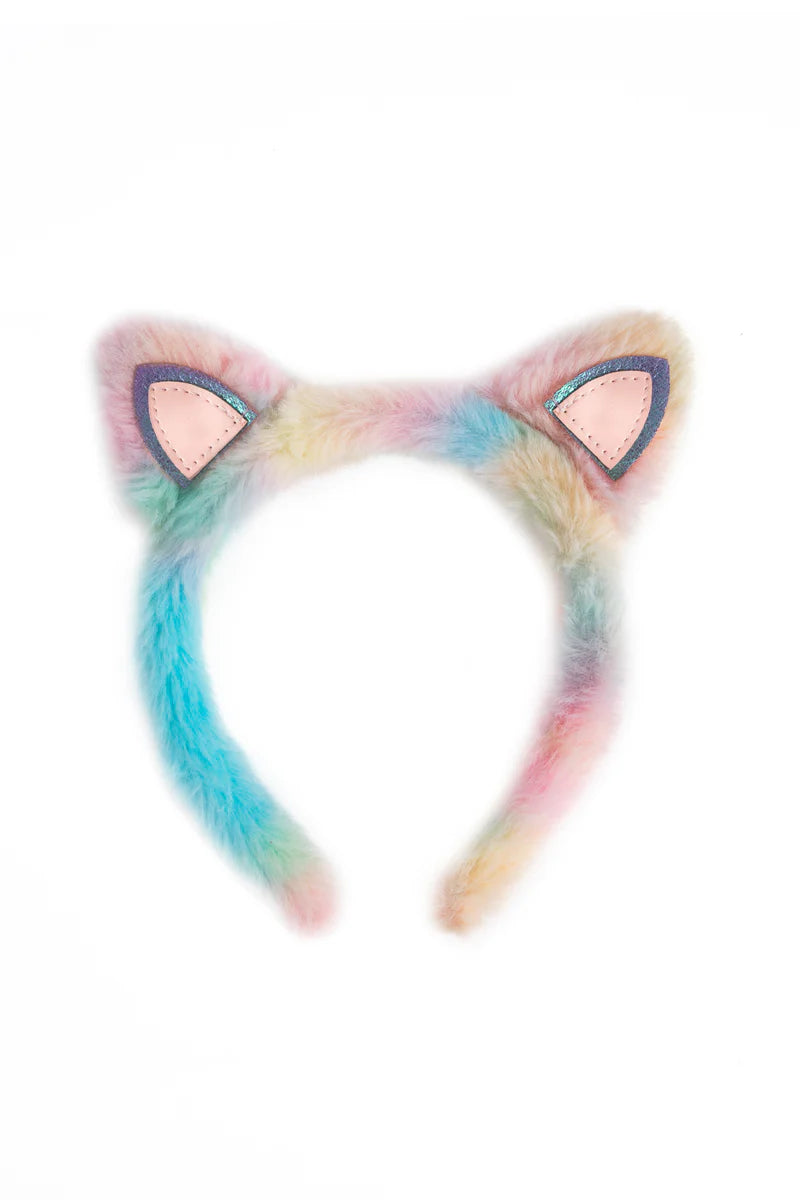 Rainbow Furry Kitty Headband | Great Pretenders