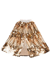 5th Avenue Pailette Cape, Gold, Size 4-6 | Great Pretenders