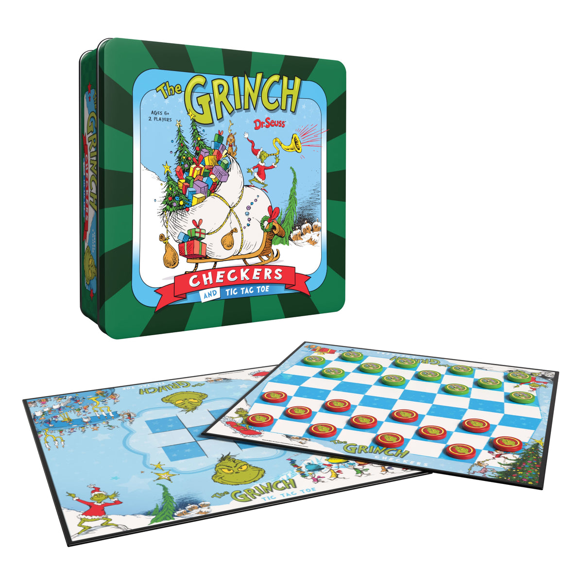 The Grinch Checkers & Tic Tac Toe | OP Games
