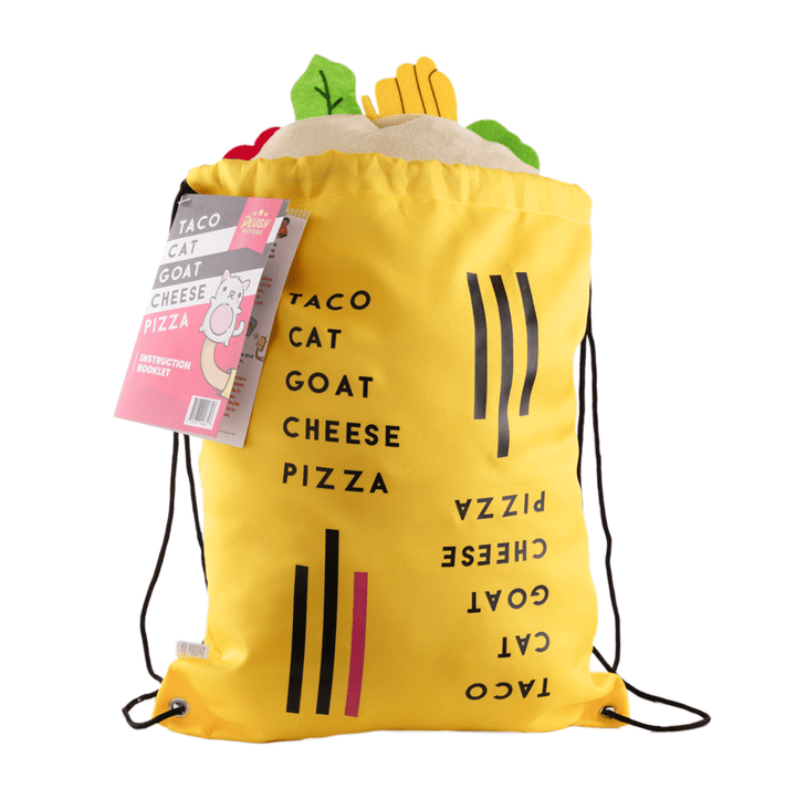 Taco Cat Goat Cheese Pizza Plush Mitten Set | Dolphin Hat Games