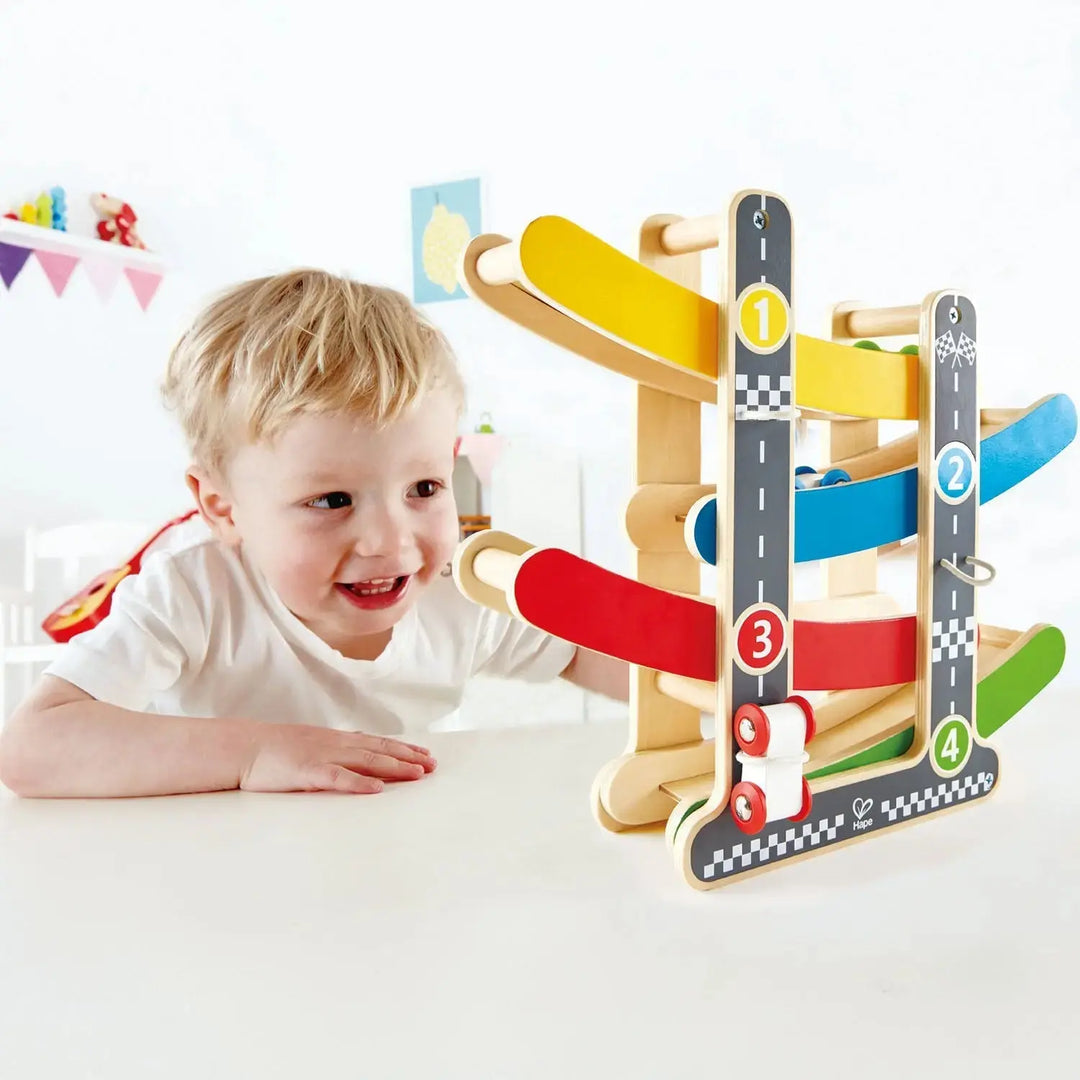 Fast Flip Kid's Wooden Racetrack Toy | Hape - LOCAL PICK UP ONLY