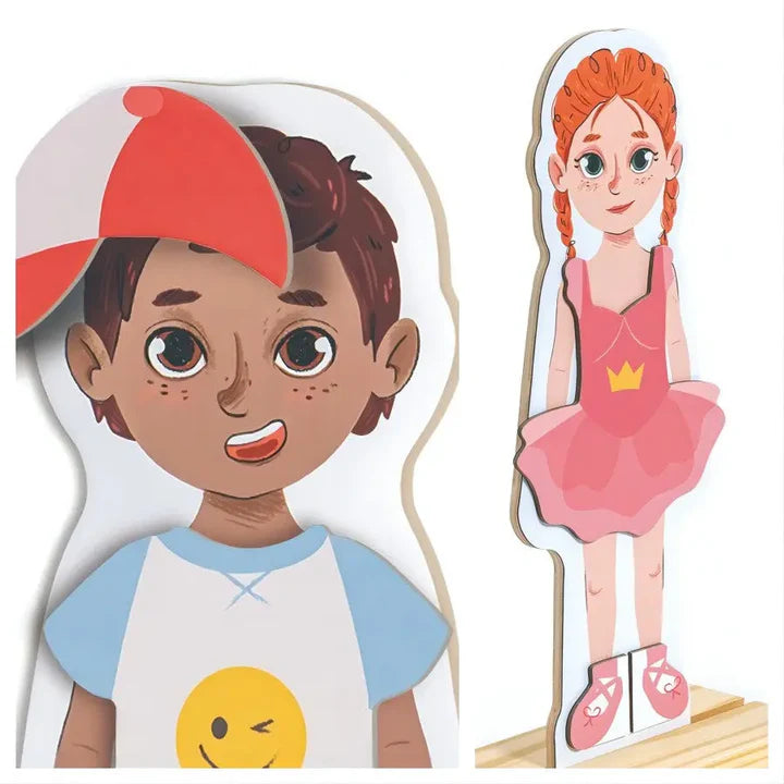 Magnetic Seasons Dress Up Wooden Puzzle | Hape