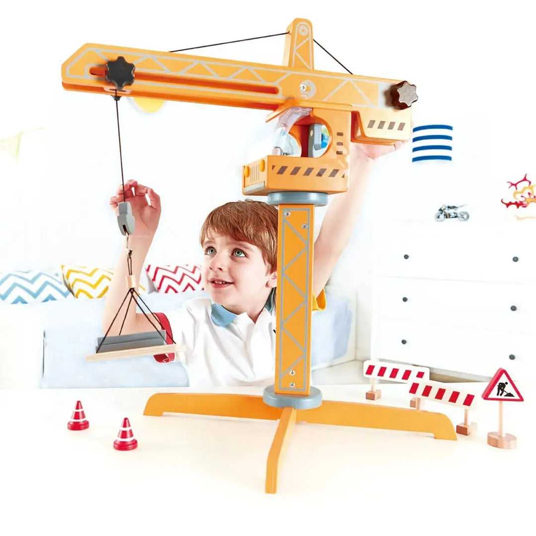 Playscapes Crane Lift Playset | Hape - LOCAL PICK UP ONLY