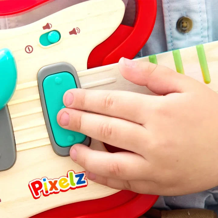 Rainbow Rock Pixel Guitar | Hape - LOCAL PICK UP ONLY