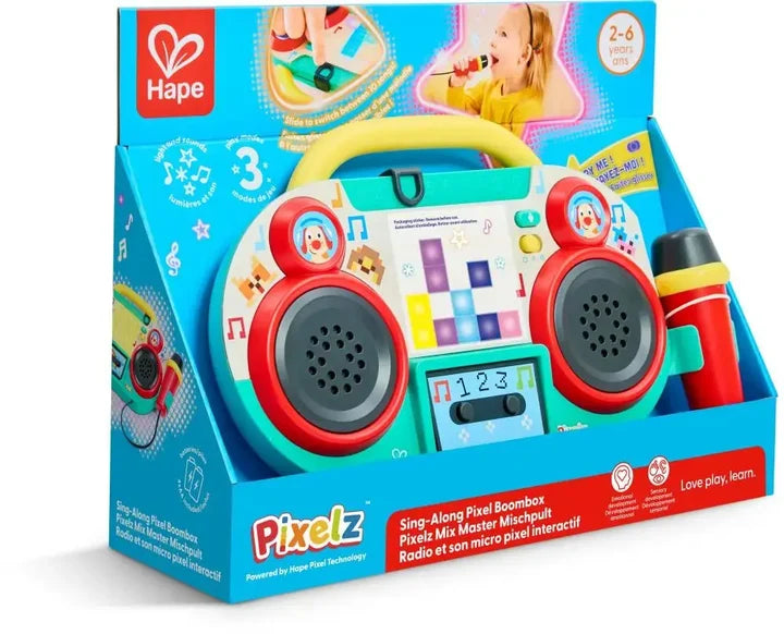 Sing-along Pixel Boombox | Hape - LOCAL PICK UP ONLY