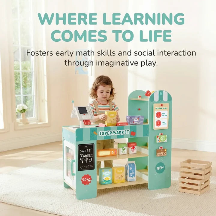 Smart & Wooden Supermarket | Hape - LOCAL PICK UP ONLY