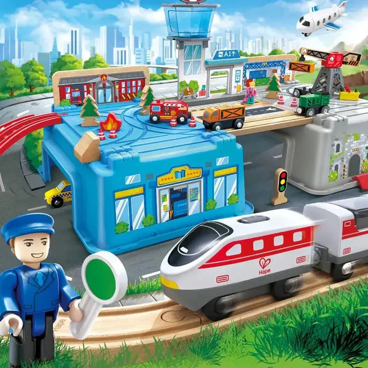 Super Cityscape Transport Bucket Set | Hape - LOCAL PICKUP ONLY