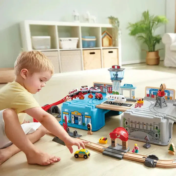 Super Cityscape Transport Bucket Set | Hape - LOCAL PICKUP ONLY