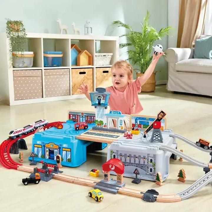 Super Cityscape Transport Bucket Set | Hape - LOCAL PICKUP ONLY