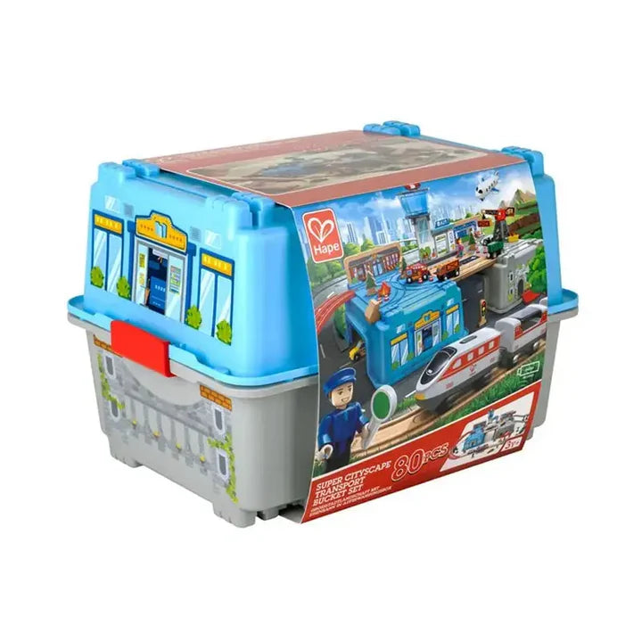 Super Cityscape Transport Bucket Set | Hape - LOCAL PICKUP ONLY