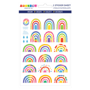 Happy Rainbows Glossy Sticker Sheet | MoonBow