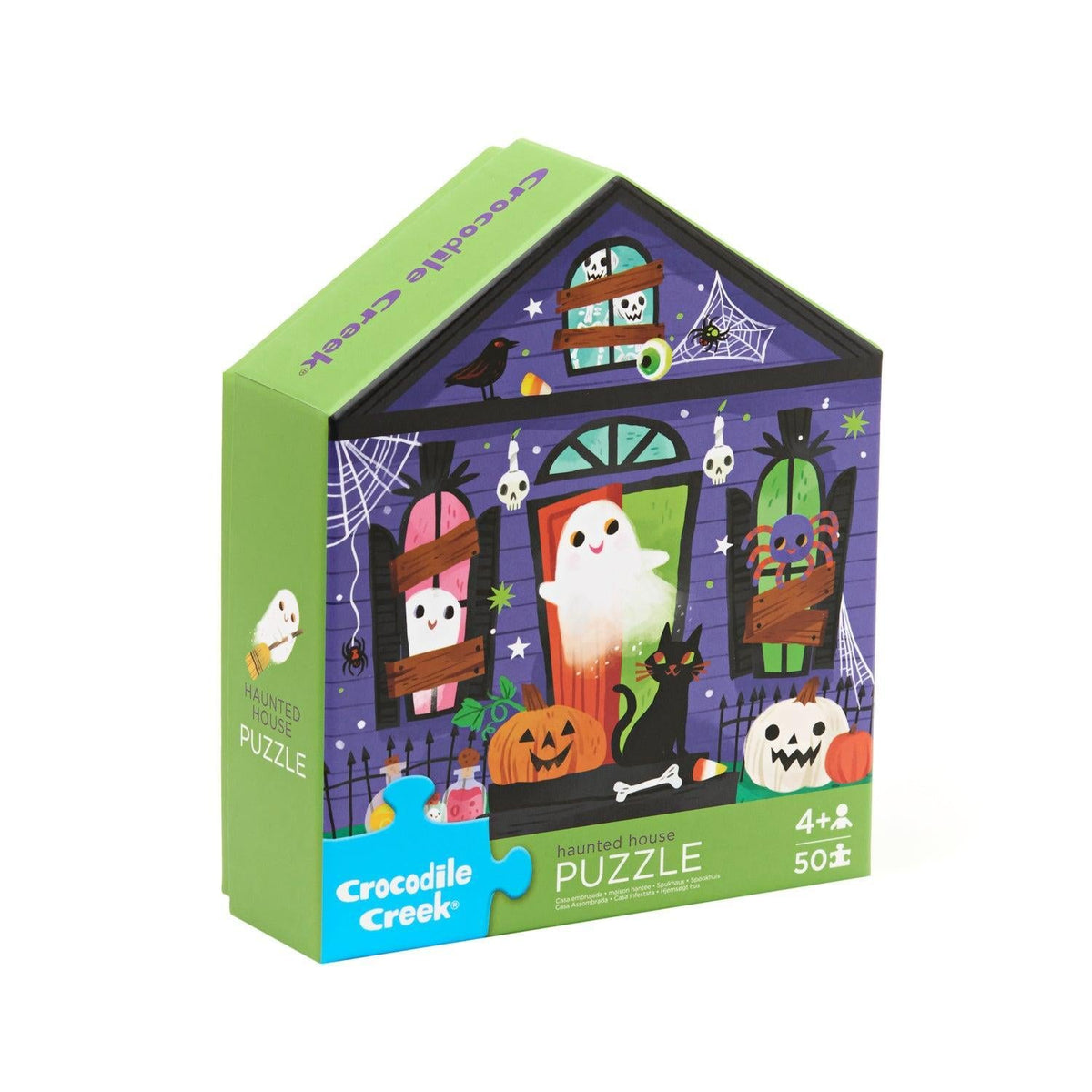 Haunted House - 50-Pc Flat House Puzzle | Crocodile Creek
