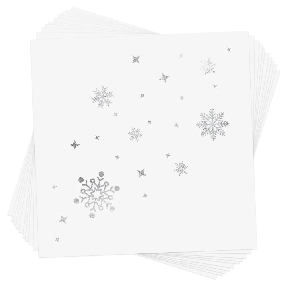 Snow Shimmer Holiday Temporary Tattoo