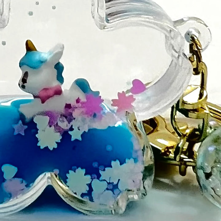 Unicorn Flower Floaty Key Charm