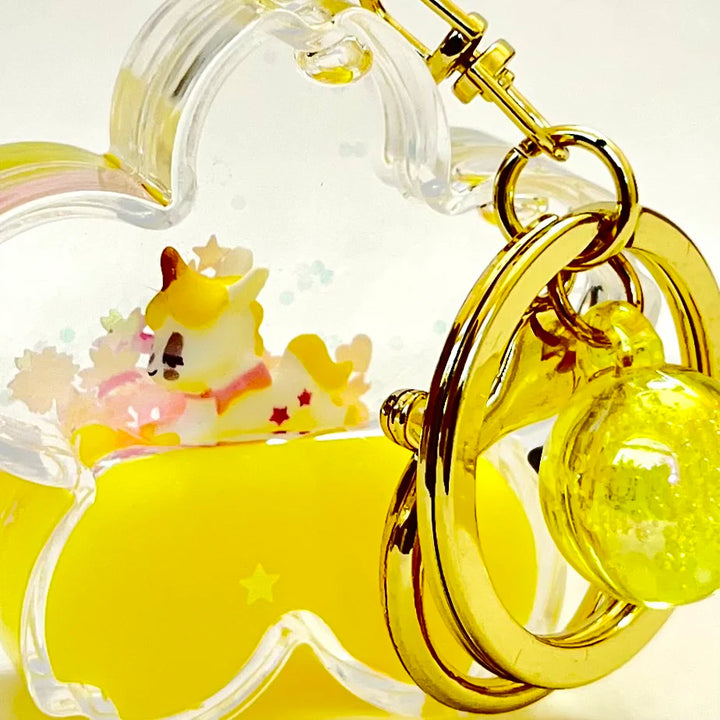 Unicorn Flower Floaty Key Charm