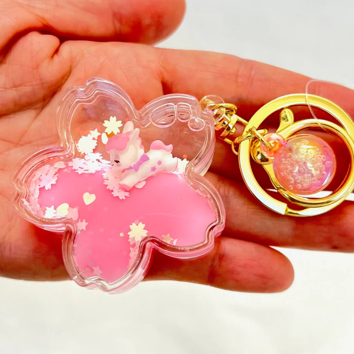 Unicorn Flower Floaty Key Charm