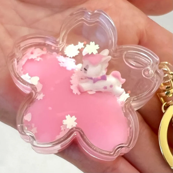 Unicorn Flower Floaty Key Charm