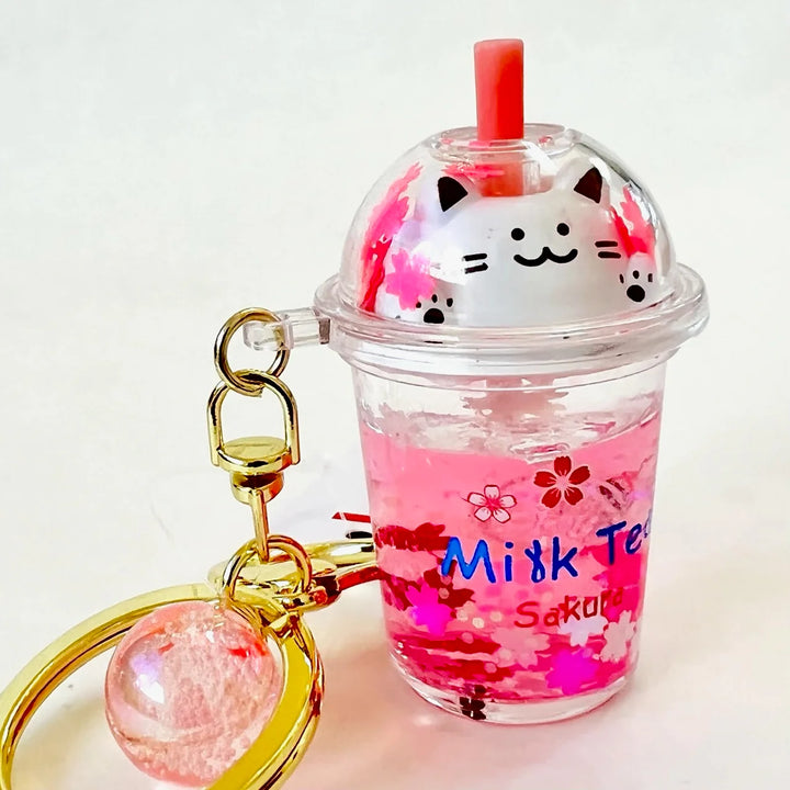 Kitty Milk Floaty Key Charm