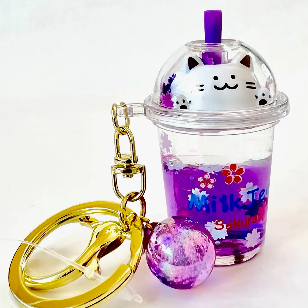 Kitty Milk Floaty Key Charm