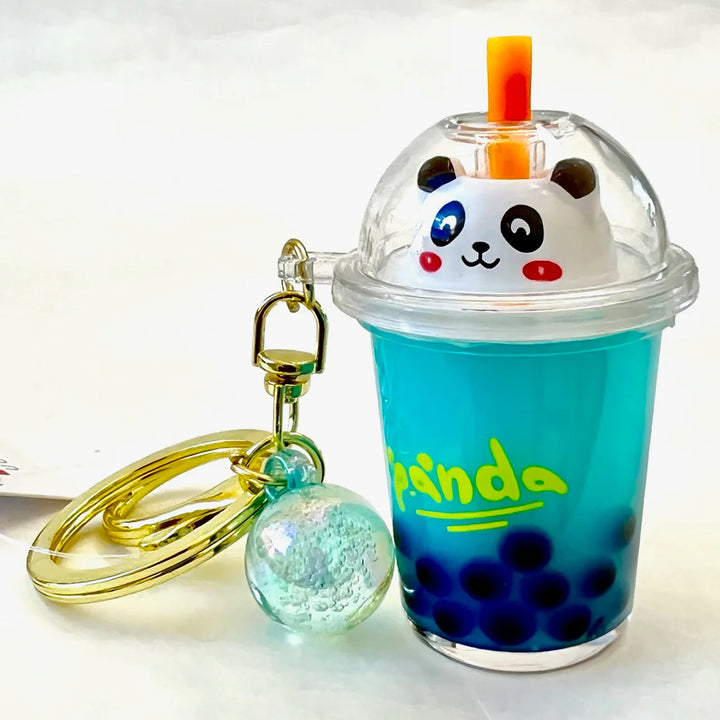 Panda Boba Tea Floaty Key Charm