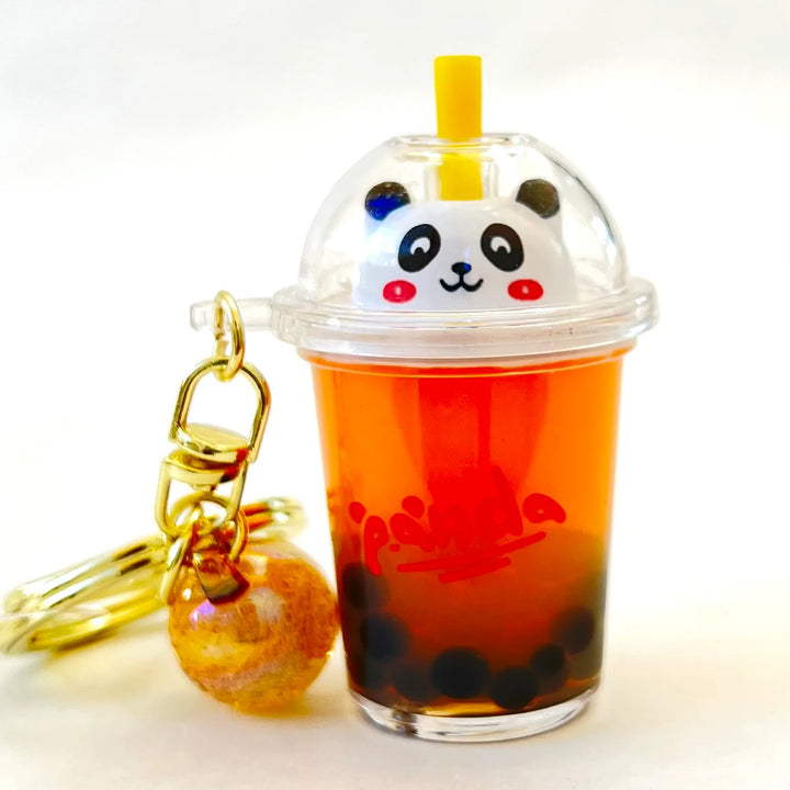 Panda Boba Tea Floaty Key Charm