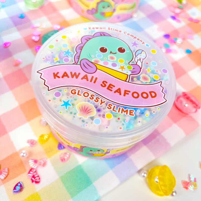 Kawaii Seafood Glossy Semi-Floam Slime