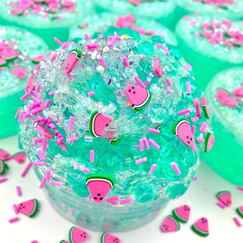 Watermelon Sugar Fishbowl Bingsu Slime | Kawaii Slime Company