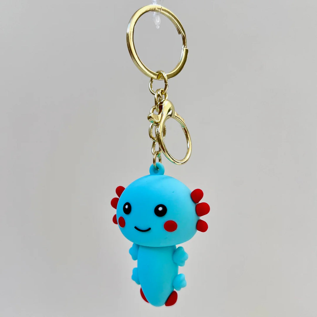 Axolotl Figurine Key Charm